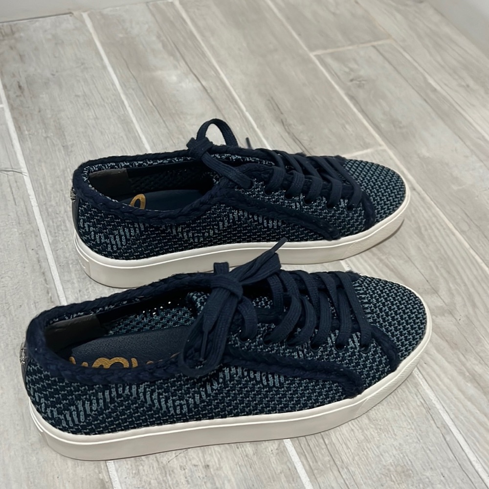 New Sam Edelman blue woven sneakers - Picture 3 of 6